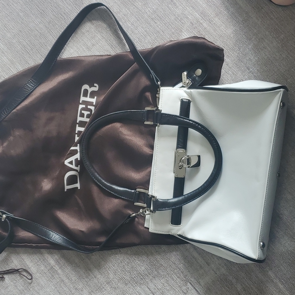 Danier Leather purse, Black & White